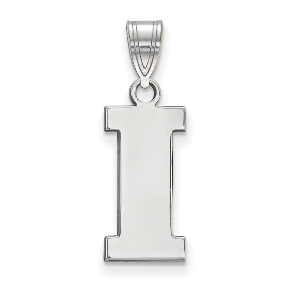 White Sterling Silver Charm Pendant Iowa NCAA University Of 22 mm 8