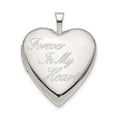 thumbnail image 1 of White Sterling Silver Charm Pendant Locket 25 mm 19.5, 1 of 1