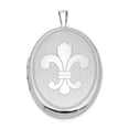 thumbnail image 1 of White Sterling Silver Charm Pendant Locket 31 mm 20, 1 of 3
