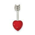 thumbnail image 1 of White Sterling Silver Charm Pendant Slides Red 31 mm 11.5, 1 of 1