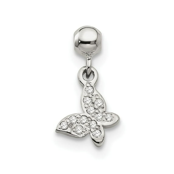 White Sterling Silver Charm Pendant Themed 11.3 mm 7.37