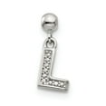 thumbnail image 1 of White Sterling Silver Charm Pendant Themed 11.9 mm 5, 1 of 3