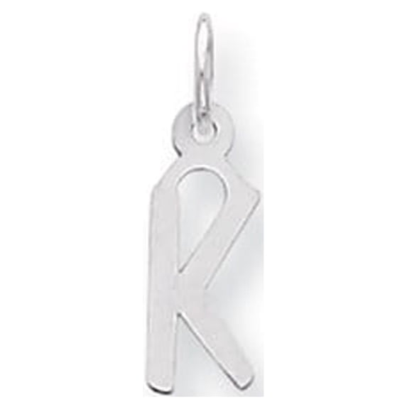 White Sterling Silver Charm Pendant Themed 15 mm 6