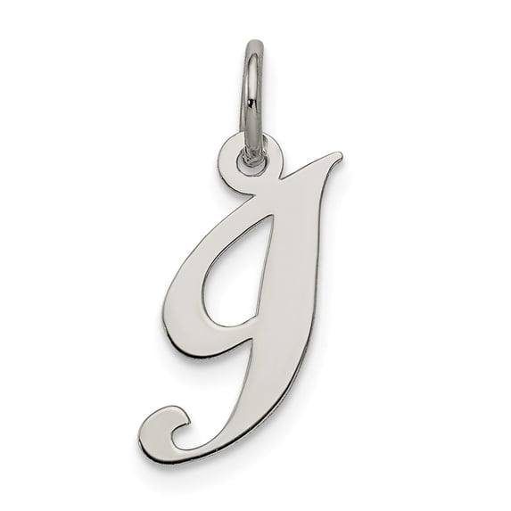 White Sterling Silver Charm Pendant Themed 16 mm 10-15