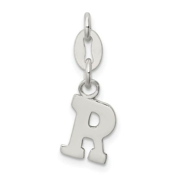 White Sterling Silver Charm Pendant Themed 16 mm 7