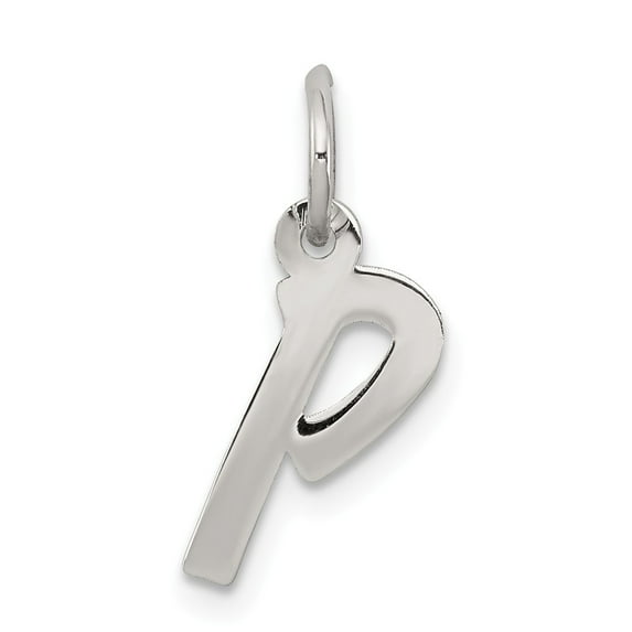 White Sterling Silver Charm Pendant Themed 19 mm 8