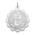 thumbnail image 1 of White Sterling Silver Charm Pendant Themed 33 mm 26, 1 of 4