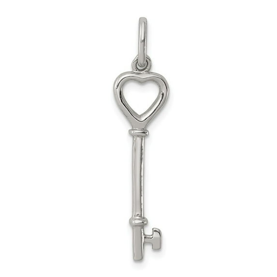 White Sterling Silver Charm Pendant Themed 35 mm 8