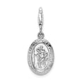 thumbnail image 1 of White Sterling Silver Charm Pendant Themed 37 mm 10, 1 of 1