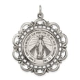 thumbnail image 1 of White Sterling Silver Charm Pendant Themed 45 mm 35, 1 of 2