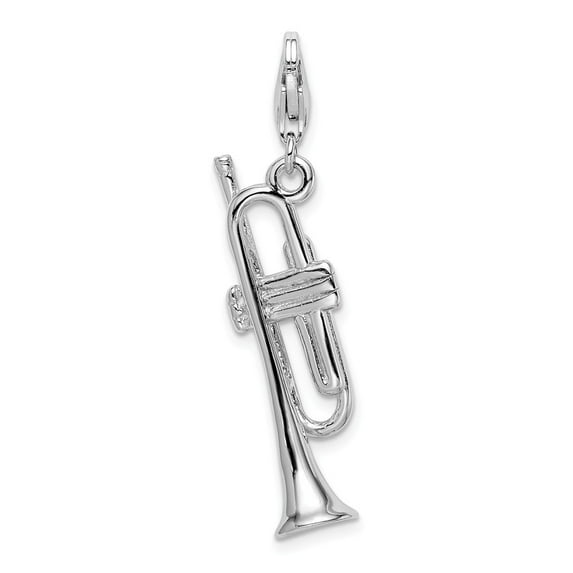 White Sterling Silver Charm Pendant Themed 47 mm 11