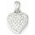thumbnail image 1 of White Sterling Silver Charm Pendant Themed Crystal 20 mm 12, 1 of 2