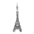 thumbnail image 1 of White Sterling Silver Charm Pendant Themed Cubic Zirconia CZ 43 mm 10, 1 of 1