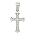 thumbnail image 1 of White Sterling Silver Charm Pendant Themed Cubic Zirconia CZ Clear 64 mm 32, 1 of 2