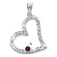 thumbnail image 1 of White Sterling Silver Charm Pendant Themed Customize Stones 29 mm 24, 1 of 3