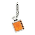 thumbnail image 1 of White Sterling Silver Charm Pendant Themed Orange 38 mm 12, 1 of 2