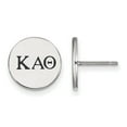 thumbnail image 1 of White Sterling Silver Earring Black Women'S Greek Kappa Alpha Theta 12 mm, 1 of 2
