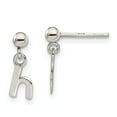 thumbnail image 1 of White Sterling Silver Earring Drop & Dangle Women'S 13 mm 5, 1 of 2