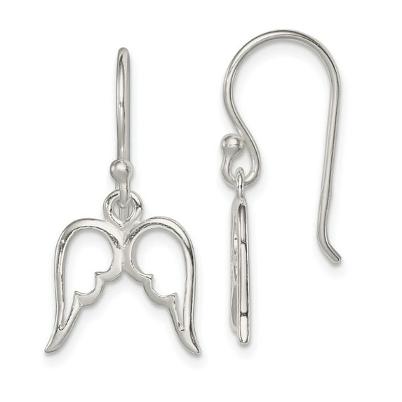 White Sterling Silver Earring Drop & Dangle Women'S 22 mm 13