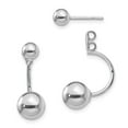 thumbnail image 1 of White Sterling Silver Earring Drop & Dangle Women'S 23 mm 14, 1 of 1
