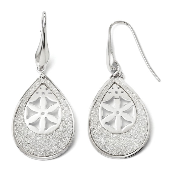 White Sterling Silver Earring Drop & Dangle Women'S 46 mm 21
