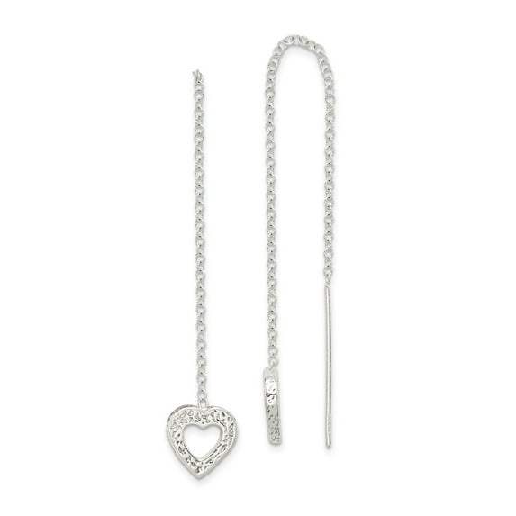 White Sterling Silver Earring Drop & Dangle Women'S 52 mm 10