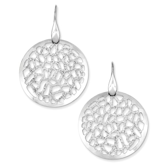 White Sterling Silver Earring Drop & Dangle Women'S 52 mm 37