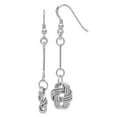 thumbnail image 1 of White Sterling Silver Earring Drop & Dangle Women'S Diamond-Cut 48 mm 26, 1 of 3