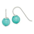 thumbnail image 1 of White Sterling Silver Earring Drop & Dangle Women'S Quartz Blue 24.5 mm 10.5, 1 of 1