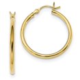 thumbnail image 1 of White Sterling Silver Earring Hoop Women'S 26.5 mm 24.7, 1 of 1
