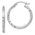 thumbnail image 1 of White Sterling Silver Earring Hoop Women'S 27 mm 25, 1 of 3