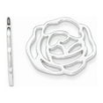 thumbnail image 1 of White Sterling Silver Earring Jackets & Enhancers Women'S 15 mm 19, 1 of 2