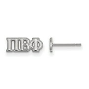 White Sterling Silver Earring WomenS Greek Pi Beta Phi 5 mm 12
