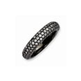 thumbnail image 1 of White Sterling Silver Ring Band Fashion Cubic Zirconia CZ Clear, 1 of 1