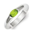 thumbnail image 1 of White Sterling Silver Ring Band Fashion Cubic Zirconia CZ Green, 1 of 1