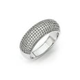 thumbnail image 1 of White Sterling Silver Ring Band Fashion Cubic Zirconia CZ, 1 of 3
