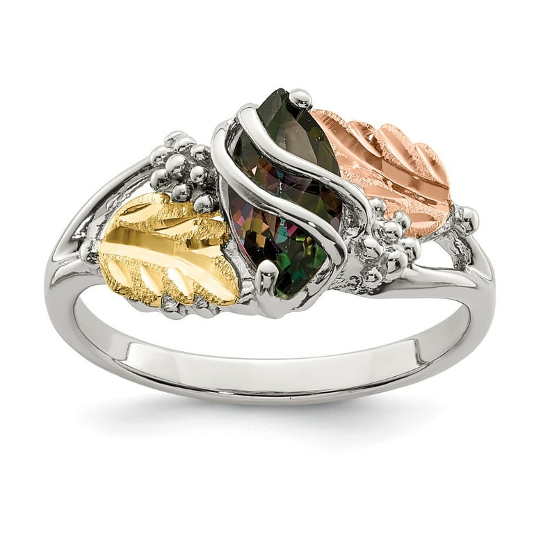 Mystic fire topaz rings sterling silver discount