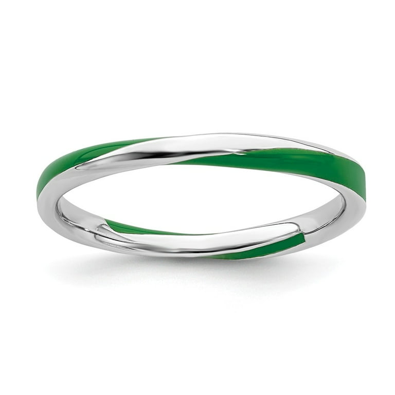 Sterling Silver Stackable Expressions Twist Band Ring Sterling Silver Stackable Expressions Twist Band Ring