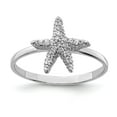 thumbnail image 1 of White Sterling Silver Ring Band Themed Cubic Zirconia CZ Clear, 1 of 3