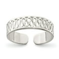 thumbnail image 1 of White Sterling Silver Ring Band Toe Solid, Size 6, 1 of 2