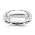 thumbnail image 1 of White Sterling Silver Ring Band Wedding Comfort 6mm Fit Size 12.5, 1 of 2