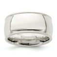 thumbnail image 1 of White Sterling Silver Ring Band Wedding Milgrain Comfort Half Round, 1 of 2