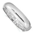 thumbnail image 1 of White Sterling Silver bracelet Bangle 15 mm Rhodium-plated 15mm Fancy Hinged, 1 of 3