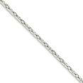 thumbnail image 1 of White Sterling Silver bracelet Chain style Byzantine 7 in 3.25 mm, 1 of 1