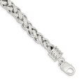 thumbnail image 1 of White Sterling Silver bracelet Chain style Fancy 7.75 in 9 mm, 1 of 3