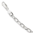 thumbnail image 1 of White Sterling Silver bracelet Chain style Link, 7.5 in 5 mm, 1 of 3