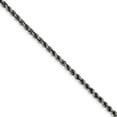 thumbnail image 1 of White Sterling Silver bracelet Chain style Rope 8 in 3 mm, 1 of 4