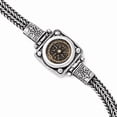 thumbnail image 1 of White Sterling Silver bracelet Coin 7 in 6 mm & Bronze Antiqued Widows Mite 7in, 1 of 3