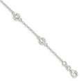 thumbnail image 1 of White Sterling Silver bracelet Fancy Cubic Zirconia CZ, 1 of 4