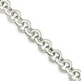 thumbnail image 1 of White Sterling Silver bracelet Fancy Link, 8.5 in 10 mm, 1 of 2